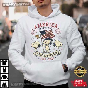 Snoopy America Anniversary 250 Years Of Freedom 4th of July T Shirt (2)