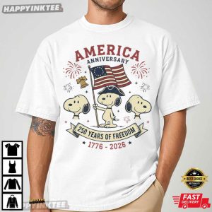 Snoopy America Anniversary 250 Years Of Freedom 4th of July T Shirt (3)