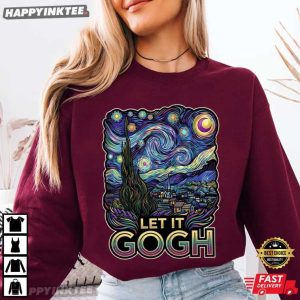 Let It Gogh Van Gogh Starry Night T Shirt (2)