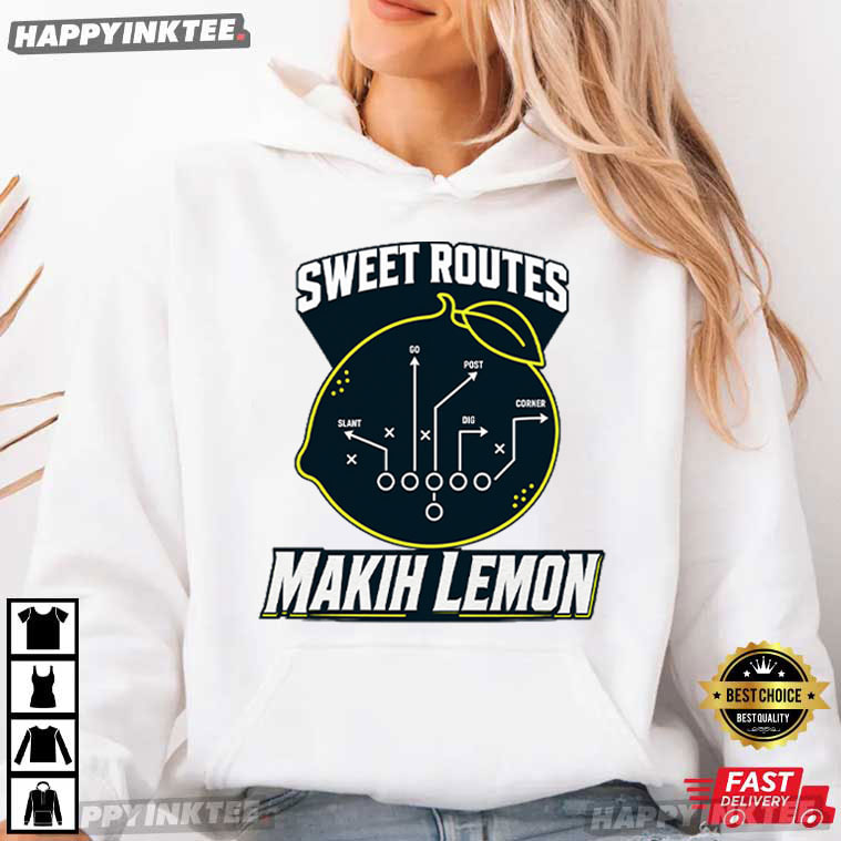 Sweet Routes Makih Lemon Philadelphia Eagles Football Fan T-Shirt Sweet Routes Makih Lemon Philadelphia Eagles Football Fan T-Shirt