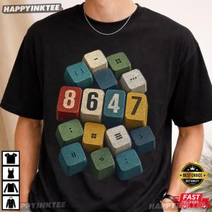86 47 Keyboard Anti Trump Political Humor T Shirt (2)