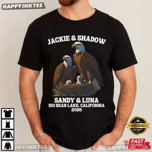 Jackie & Shadow Big Bear Lake Season 2026 Bald Eagle T Shirt (4)