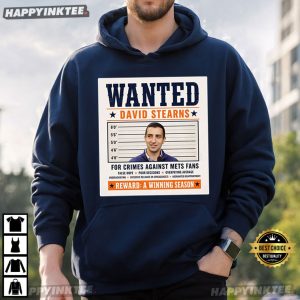 David Stearns Wanted Poster Funny New York Mets Baseball T Shirt (1)
