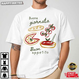 Spaghetti Buona Giornata Buon Appetito Italian Food T Shirt (2)
