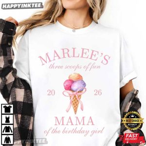 Three Scoops Of Fun Ice Cream 3rd Birthday T Shirt (3)