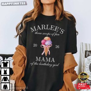 Three Scoops Of Fun Ice Cream 3rd Birthday T Shirt (4)