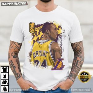 Kobe Bryant LA Lakers Basketball Legend Portrait T Shirt (4)