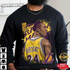 Kobe Bryant LA Lakers Basketball Legend Portrait T Shirt (1)