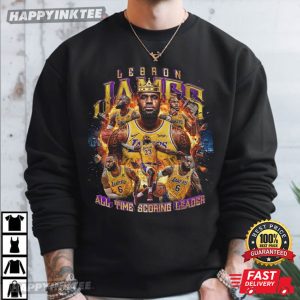 LeBron James All Time Scoring Leader LA Lakers Basketball T Shirt (1)