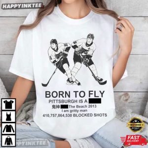 Born To Fly Philadelphia Flyers Hockey Fan Gift T Shirt (2)