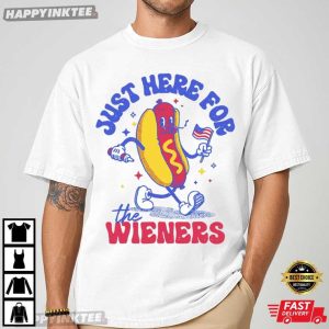 I'm Just Here For The Wieners Funny Hot Dog 4th of July T Shirt (4)