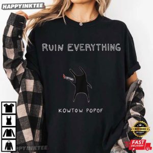 Kowtow Popof Ruin Everything Rabbit Monster Album Music T Shirt (7)