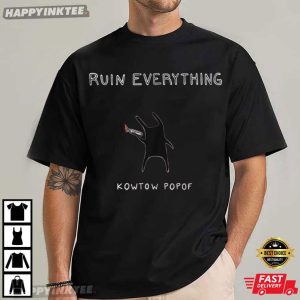 Kowtow Popof Ruin Everything Rabbit Monster Album Music T Shirt (5)