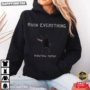 Kowtow Popof Ruin Everything Rabbit Monster Album Music T Shirt (6)
