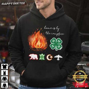 Home Is By The Campfire Camping Scholarship T Shirt (2)