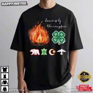 Home Is By The Campfire Camping Scholarship T Shirt (3)