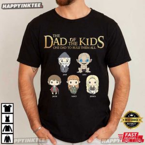The Dad Of The Kids Father's Day Gift Custom Name Kids T Shirt (4)