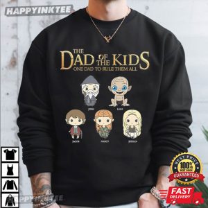 The Dad Of The Kids Father's Day Gift Custom Name Kids T Shirt (1)