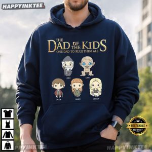 The Dad Of The Kids Father's Day Gift Custom Name Kids T Shirt (2)