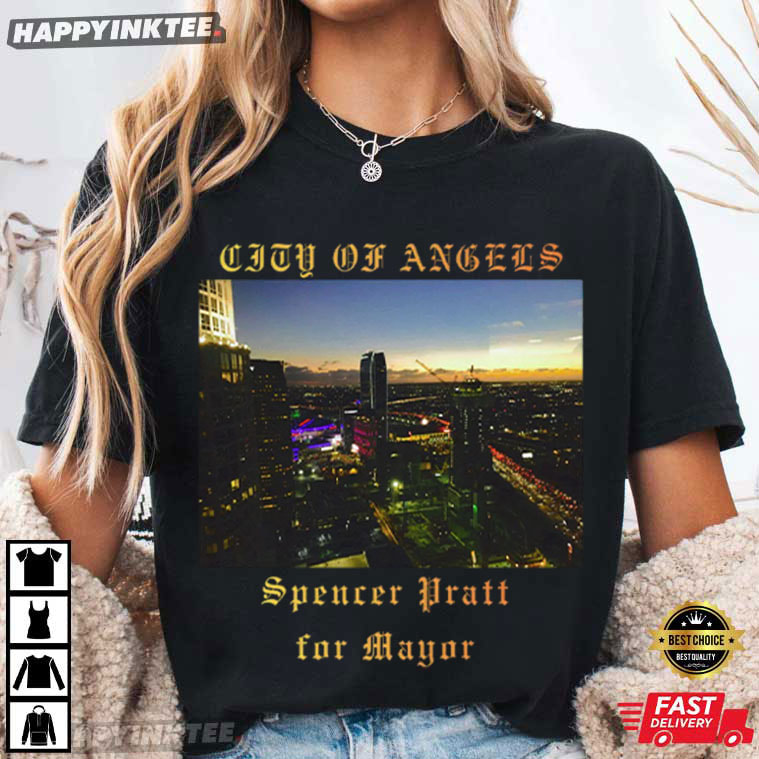 Spencer Pratt for Mayor LA City of Angels T-Shirt Spencer Pratt for Mayor LA City of Angels T-Shirt