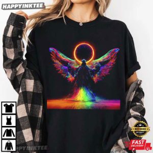 Neon Angel Chucho Memorial Rainbow Wings T Shirt (4)