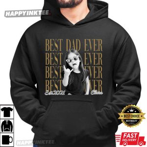 Best Dad Ever Custom Picture And Name Kids T Shirt (4)