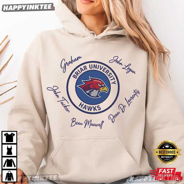 Briar University Hawks Off Campus Hockey Romance T-Shirt Briar University Hawks Off Campus Hockey Romance T-Shirt