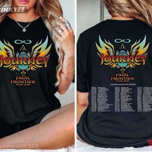 Journey Final Frontier Tour 2026 Retro Rock Band Concert T Shirt (3)