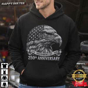 USA 250th Anniversary Bald Eagle Independence Day T Shirt (2)