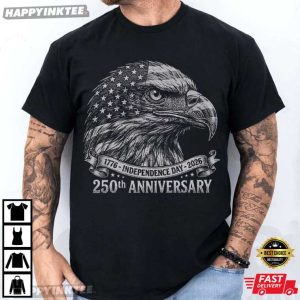 USA 250th Anniversary Bald Eagle Independence Day T Shirt (3)