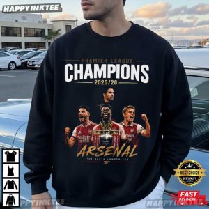 Arsenal Premier League Champions 2025 26 Football Soccer T Shirt (3)