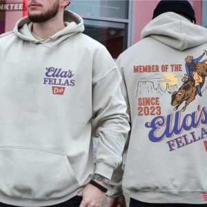 Ella's Fellas Club Whiskey Cowboy Rodeo Music Fan Gift T Shirt (2)