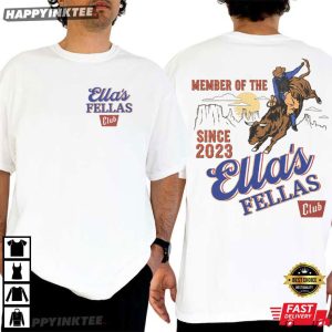 Ella's Fellas Club Whiskey Cowboy Rodeo Music Fan Gift T Shirt (3)
