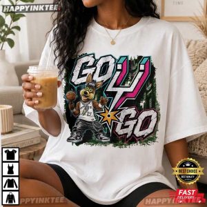 Go Spurs Go San Antonio Basketball T Shirt (3)