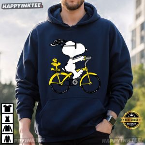 Snoopy And Woodstock Bike Riding Summer Vibes T Shirt (4)