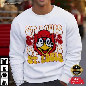 St Louis Cardinals Mascot Baseball T Shirt (3)