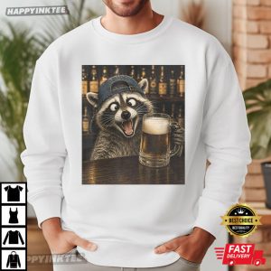 Raccoon Beer USA Patriotic 4th of July T Shirt (4)