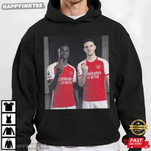 Bukayo Saka And Declan Rice Middle Finger Soccer Meme T Shirt (2)