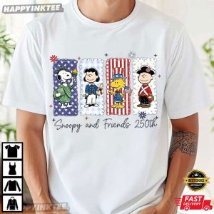 Snoopy And Friends America 250th Anniversary Patriotic T Shirt (4)
