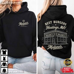 Malone's Bar Burger Restaurant Off Campus Movie T Shirt (4)