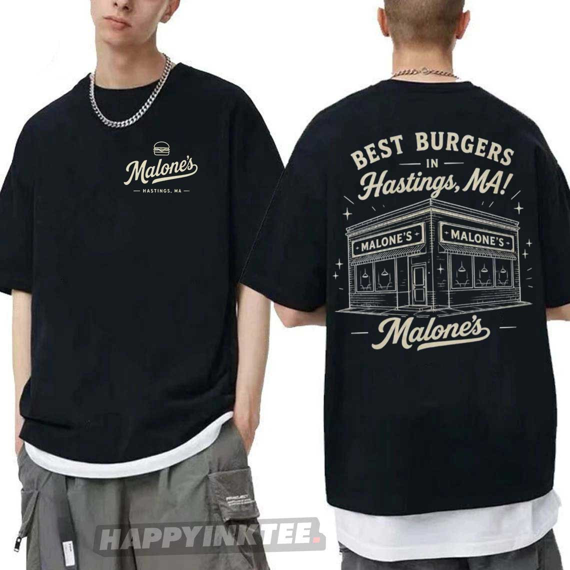 Malone's Bar Burger Restaurant Off Campus Movie T-Shirt Malone's Bar Burger Restaurant Off Campus Movie T-Shirt