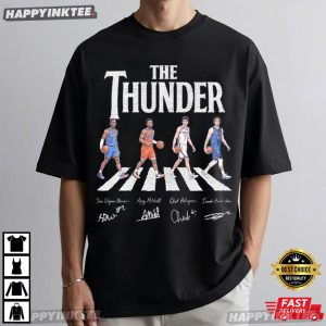 Oklahoma City Thunder Abbey Road Basketball Gift T Shirt (3)