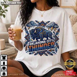 Oklahoma City Thunder Rumble the Bison Basketball NBA T Shirt (4)