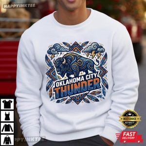 Oklahoma City Thunder Rumble the Bison Basketball NBA T Shirt (1)
