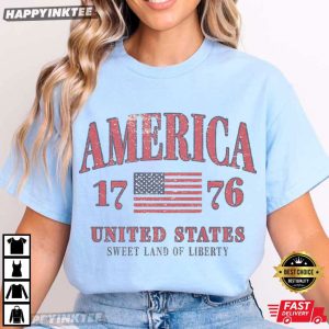 America 1776 United States Sweet Land Of Liberty 4th Of July T Shirt (4)