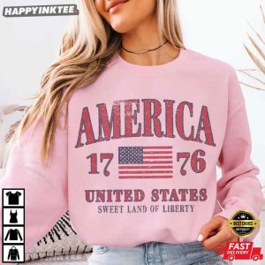 America 1776 United States Sweet Land Of Liberty 4th Of July T Shirt (1)