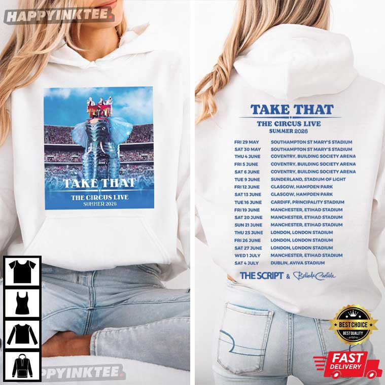 Take That The Circus Live Summer 2026 Tour T-Shirt Take That The Circus Live Summer 2026 Tour T-Shirt