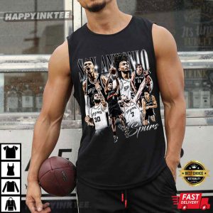 Wembanyama Castle Harper Kornet San Antonio Spurs Basketball T Shirt (4)