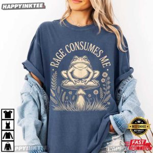 Cute Frog Rage Consumes Me Meme T Shirt (2)