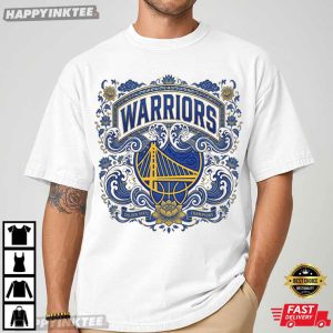 Golden State Warriors Champions Basketball Folk Art T Shirt (4)